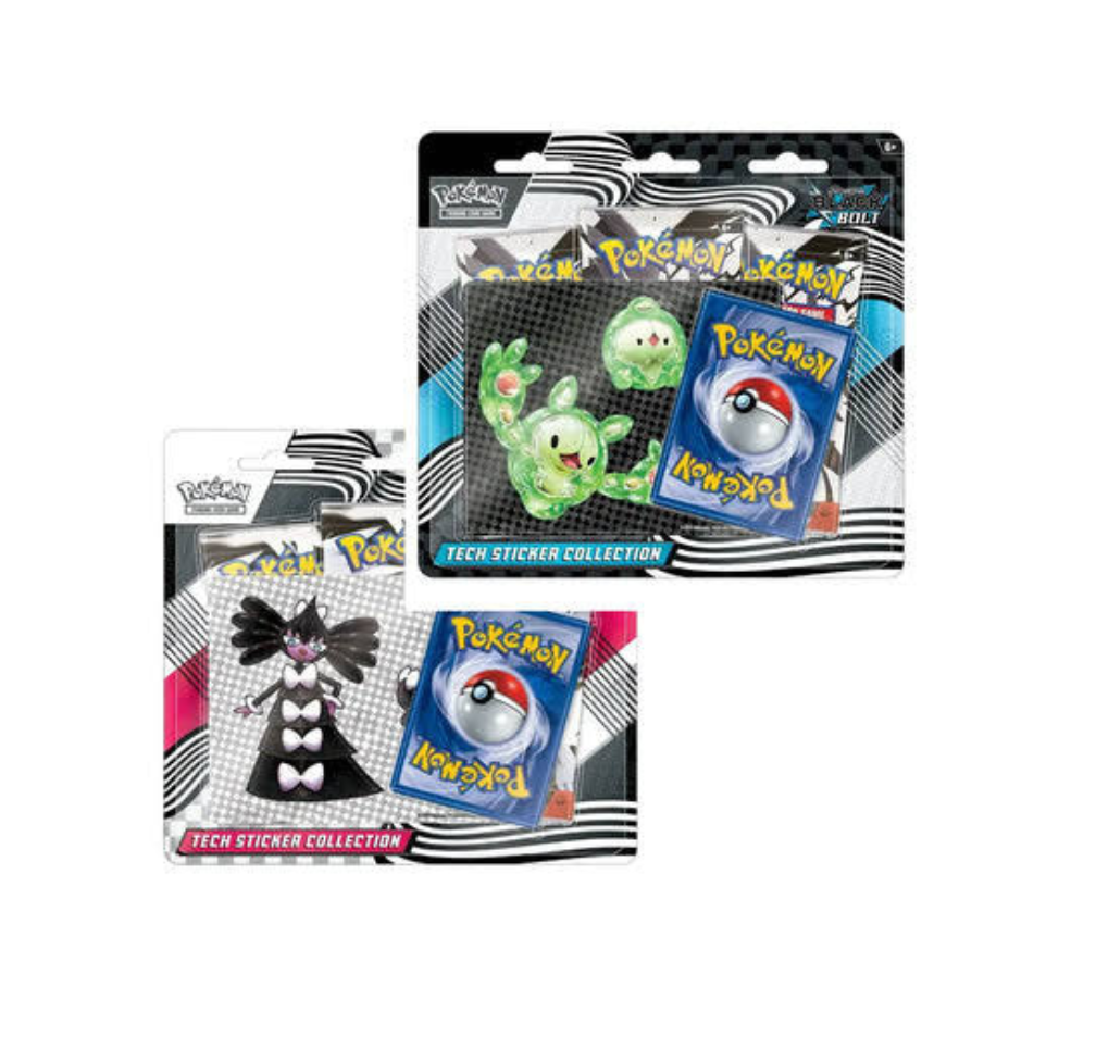 Tech Sticker Black Bolt / White Flare (Ingles)