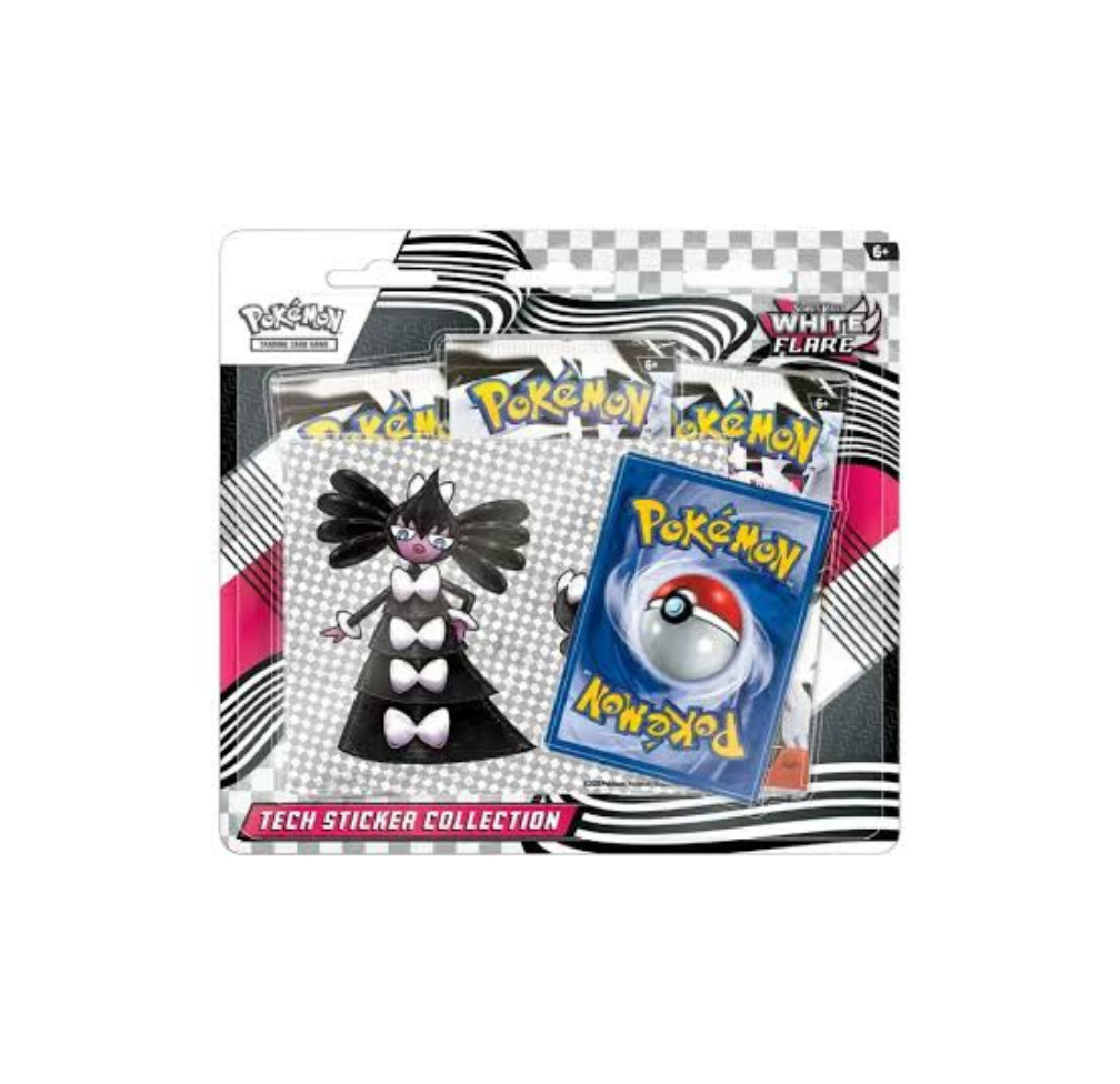 Tech Sticker Black Bolt / White Flare (Ingles)