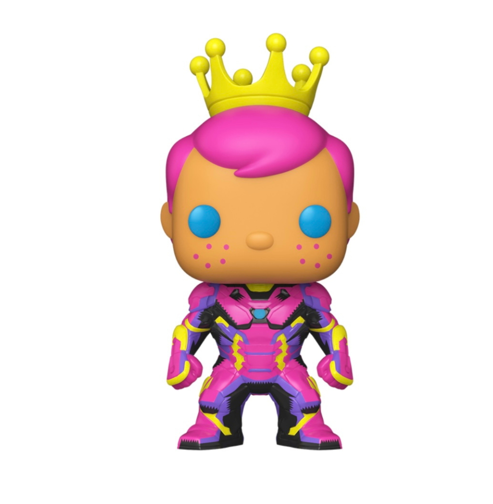 Freddy Funko as Iron man Blacklight Fundays